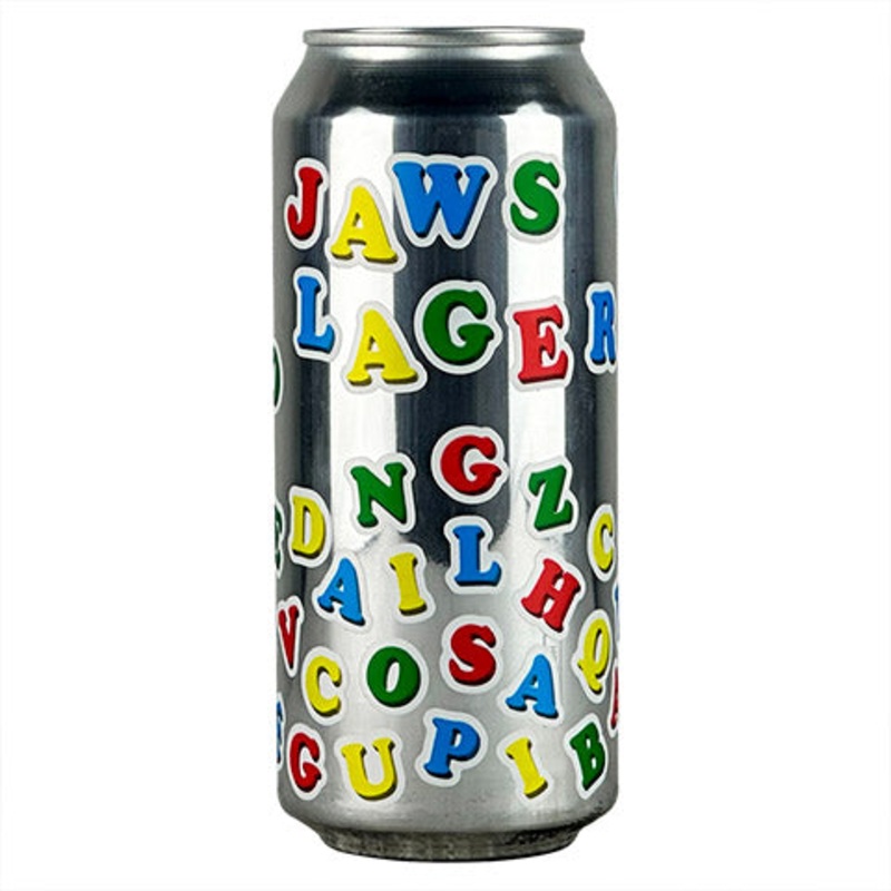Brouwerij West Jaws Lager 16OZ SINGLE CAN