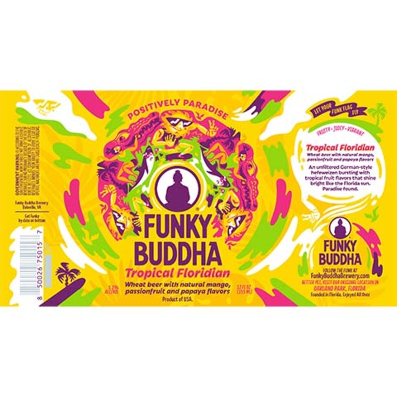 Funky Buddha Tropical Floridian Wheat 12OZ SINGLE BTL