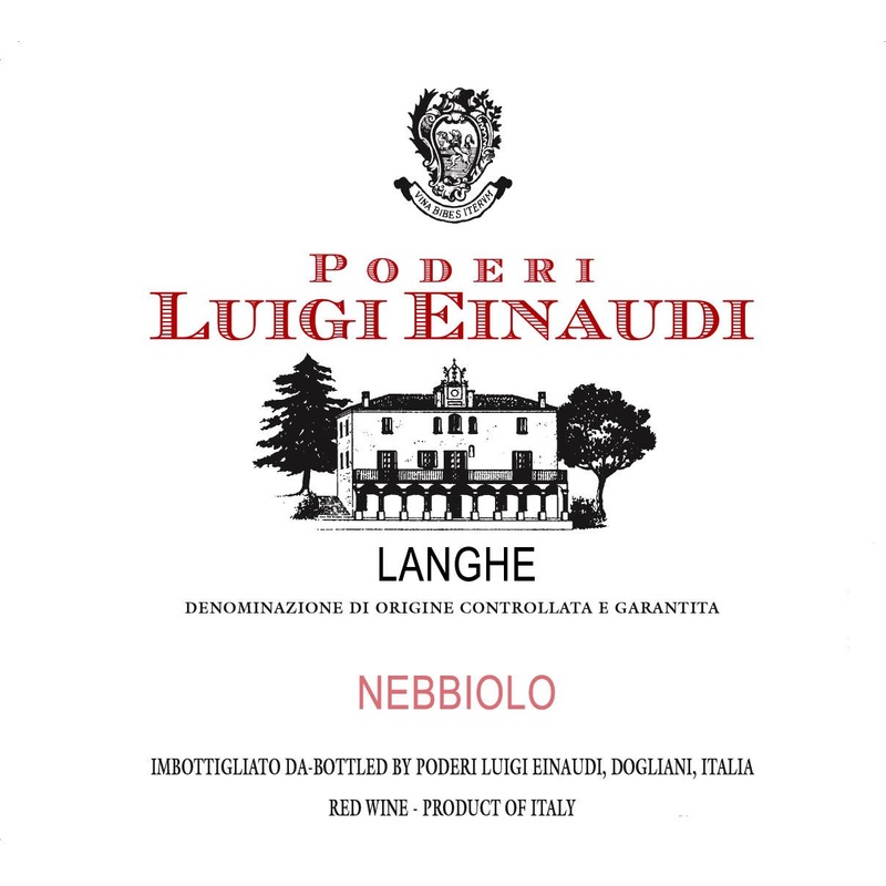 LUIGI EINAUDI LANGHE NEBBIOLO DOC 2020 750 mL