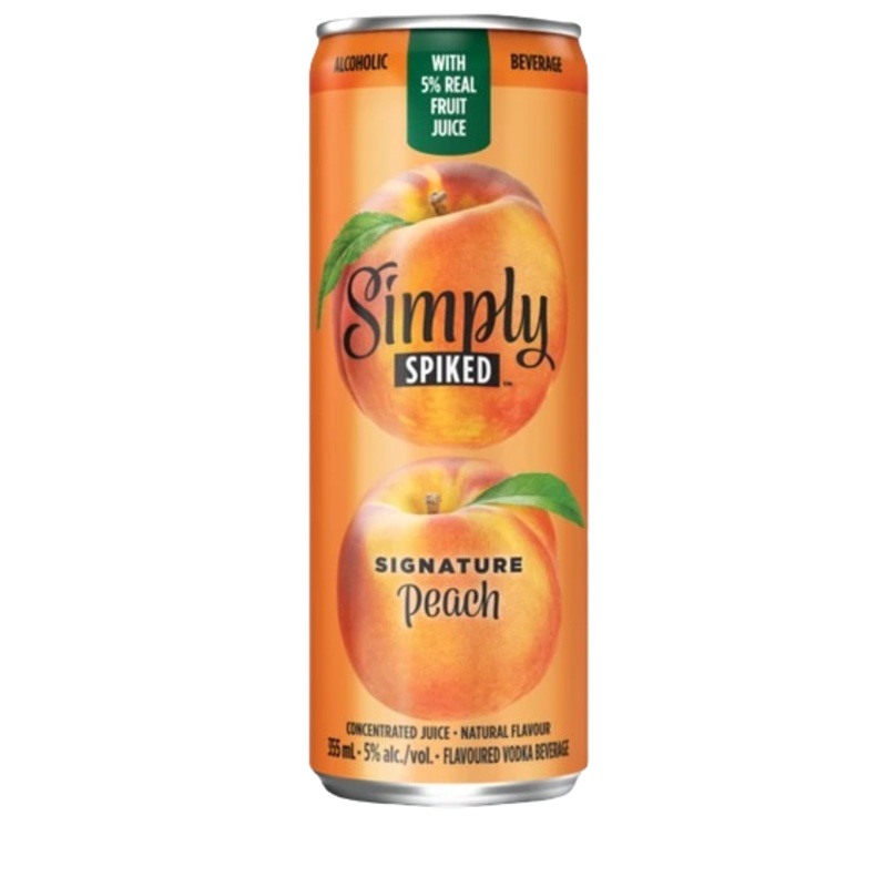 SIMPLY SPIKED SIGNATURE PEACH 355ML CAN @ Kelowna [1051031] 355 ml