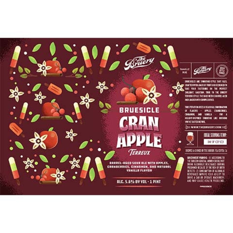 Bruery Bruesicle Cranapple Barrel-Aged Sour Ale 16OZ SINGLE CAN
