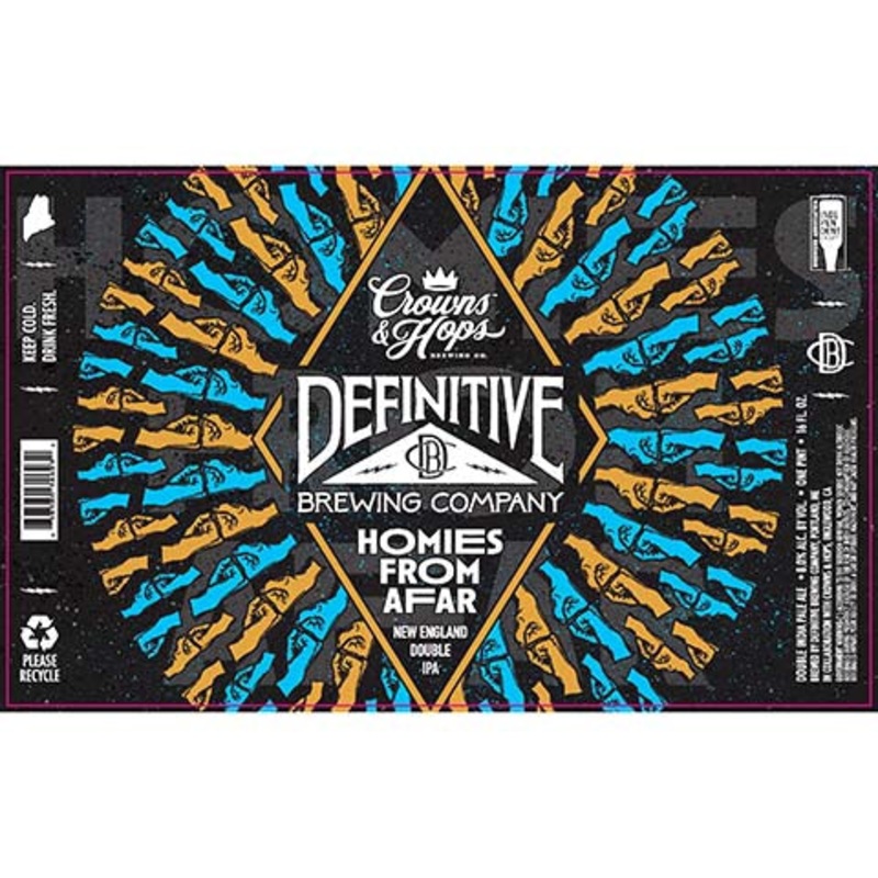 Definitive Homies From Afar New England DIPA 16OZ SINGLE CAN