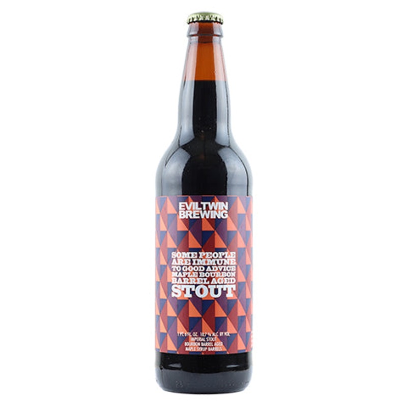 Evil Twin Some People Are Immune To Good Advice Maple Bourbon Barrel-Aged Stout 22OZ SINGLE BTL