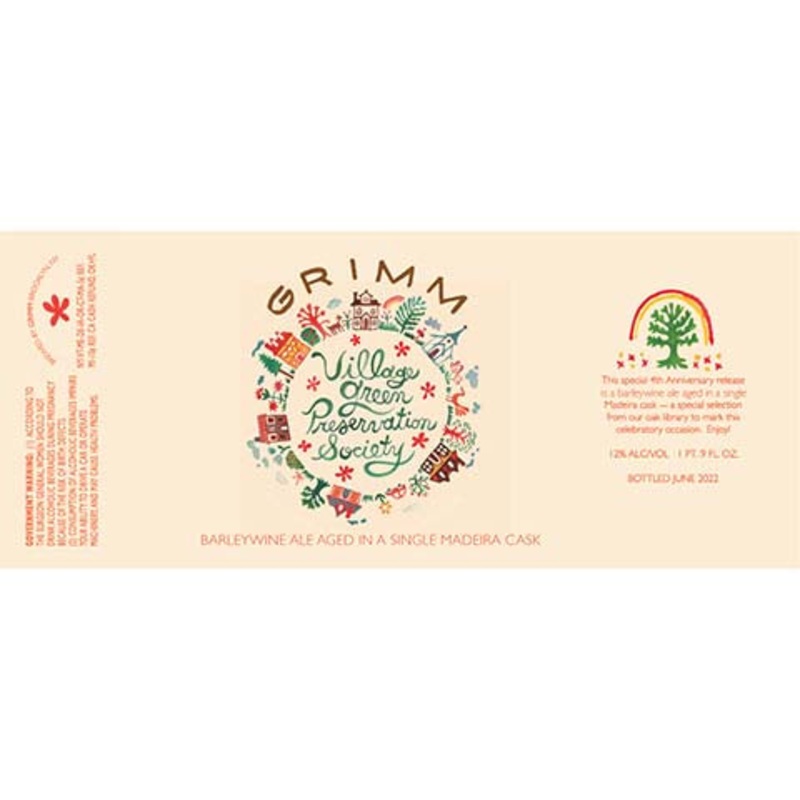 Grimm Village Green Preservation Society Barleywine Ale 500ML BTL