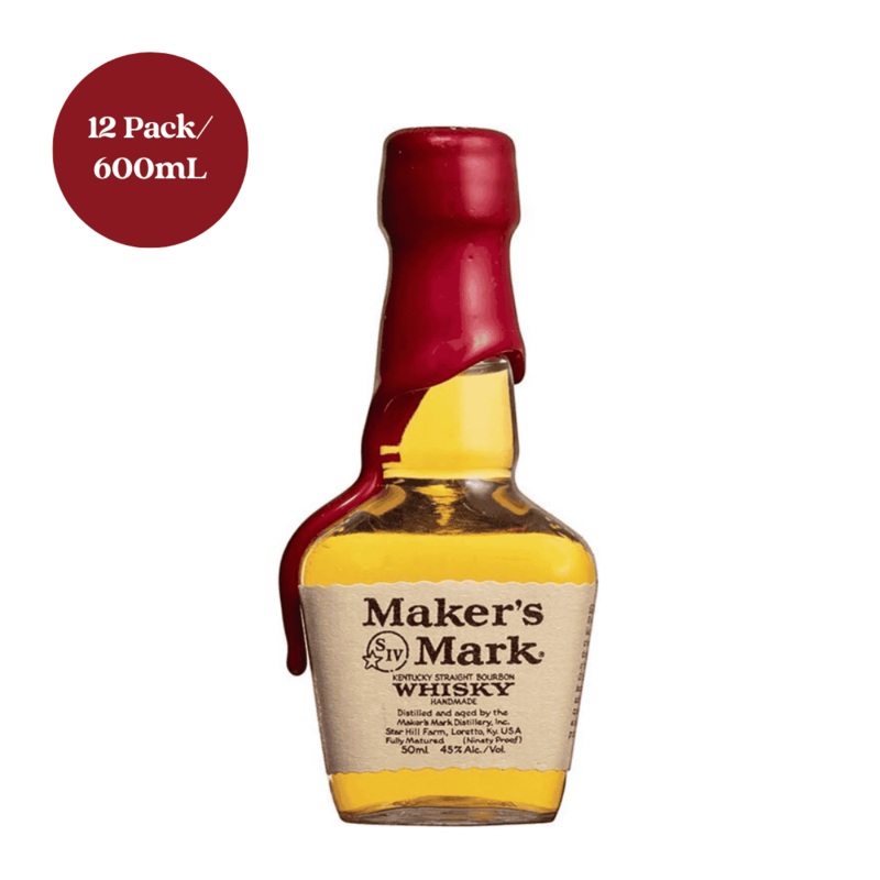 Maker’s Mark Kentucky Straight Bourbon Whiskey 12 pk 50 ml Shots