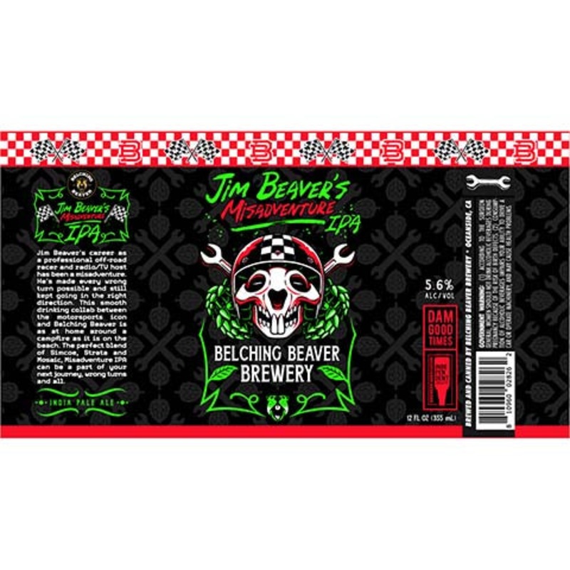 Belching Beaver Jim Beaver’s Misadventure IPA 12OZ SINGLE CAN