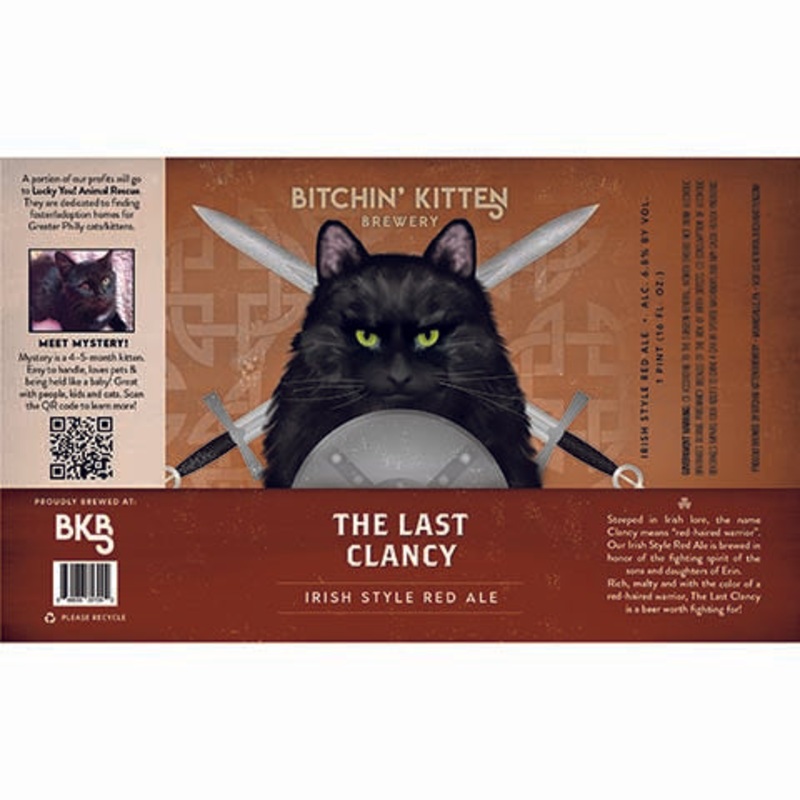 Bitchin’ Kitten The Last Clancy Irish Red Ale 16OZ SINGLE CAN