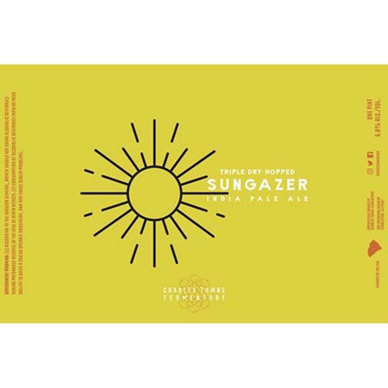 Charles Towne Fermentory TDH Sungazer IPA 16OZ SINGLE CAN