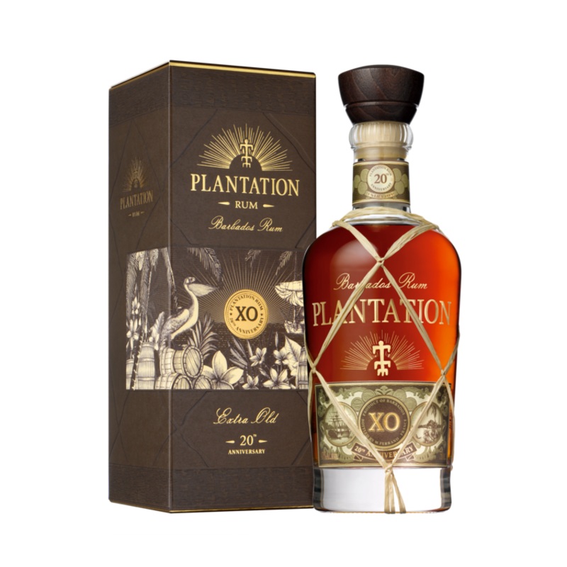 PLANTATION AGED RUM EXTRA OLD 20TH ANNIVERSARY BARBADOS 80 750ML 750ML