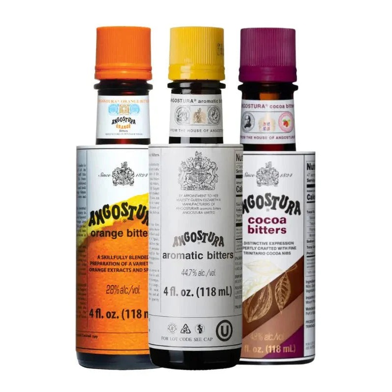 Angostura Orange, Aromatic & Cocoa Bitters Bundle 3 x 4oz