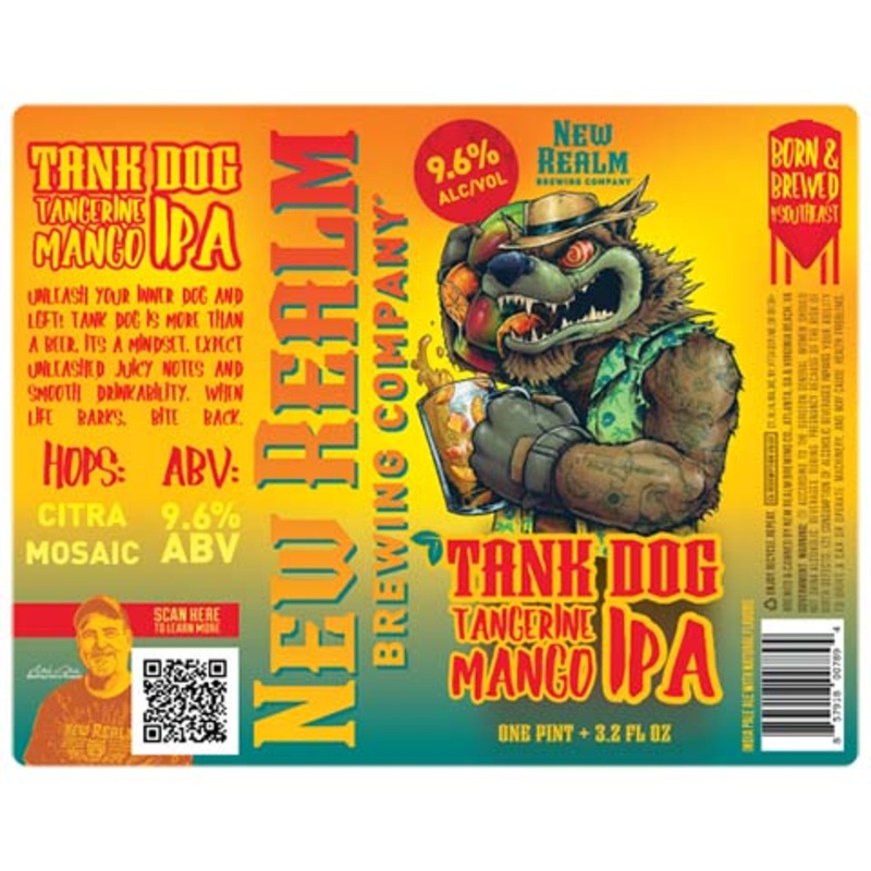 New Realm Tank Dog IPA 16OZ SINGLE CAN