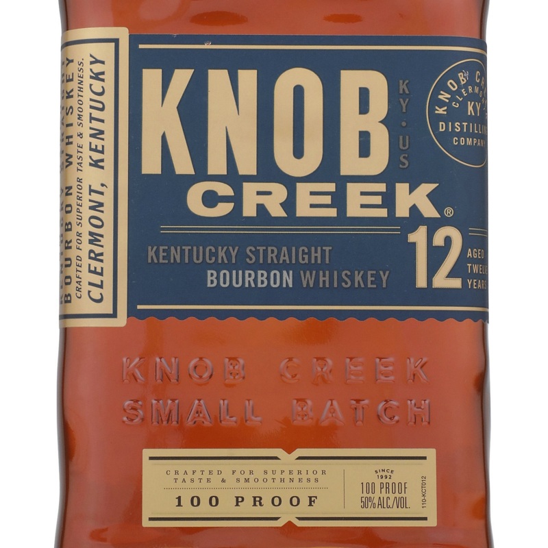 KNOB CREEK STRAIGHT BOURBON SMALL BATCH 12 YR 100 750ML 750ML