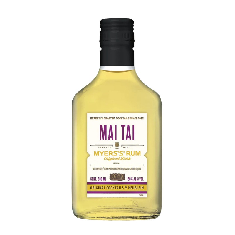 Original Cocktails by Heublein Mai Tai Crafted with Myers’s Original Dark Rum 200ML