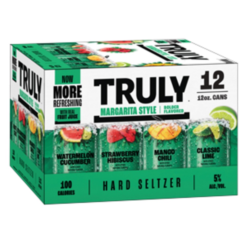 TRULY Hard Seltzer Margarita Style Variety Pack (24 – 12oz Cans, 12 Pack) 24 – 12oz Cans, 12 Pack