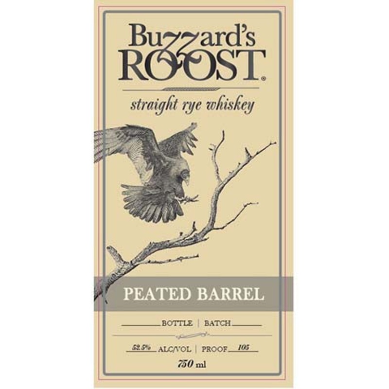 Buzzard’s Roost Peated Barrel Straight Rye Whiskey 750ML BTL