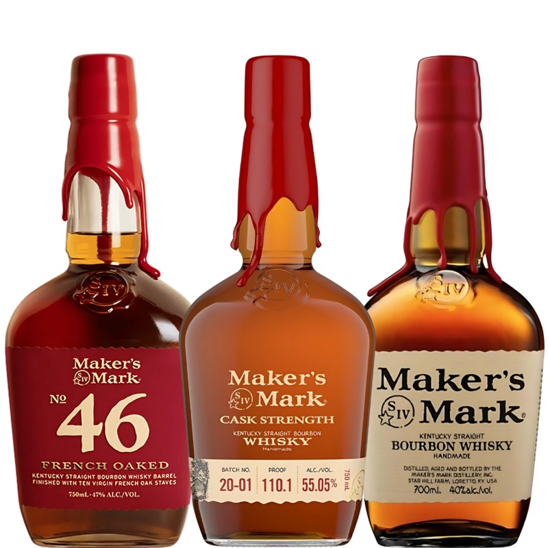 Makers Mark Red Wax Reserve Bundle  Original, 46 & Cask Strength