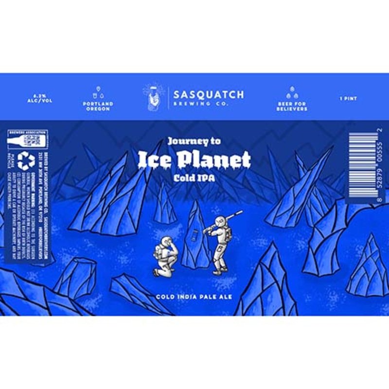 Sasquatch Journey to Ice Planet Cold IPA 16OZ SINGLE CAN