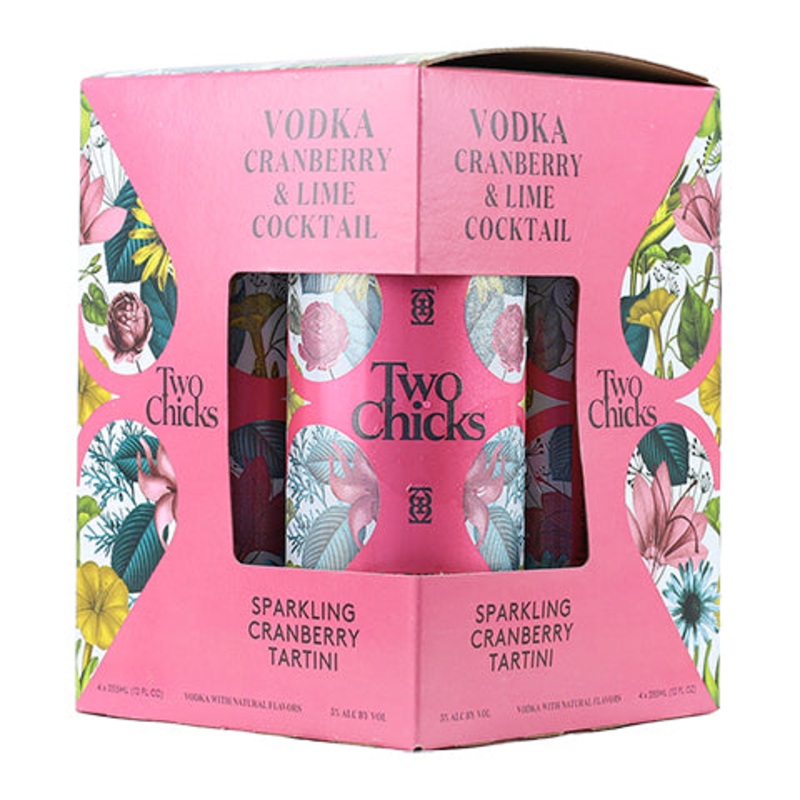 Two Chicks Sparkling Cranberry Tartini 12OZ CAN