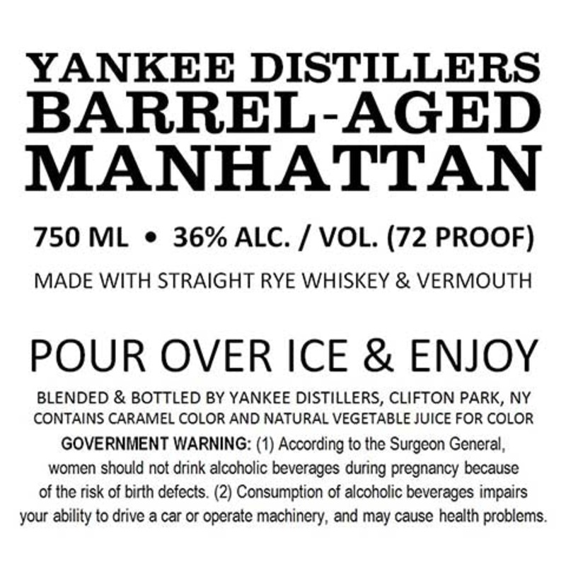 Yankee Barrel-Aged Manhattan 750ML BTL