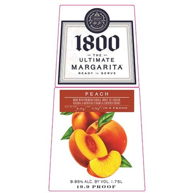 1800 The Ultimate Margarita Peach 1.75L BTL