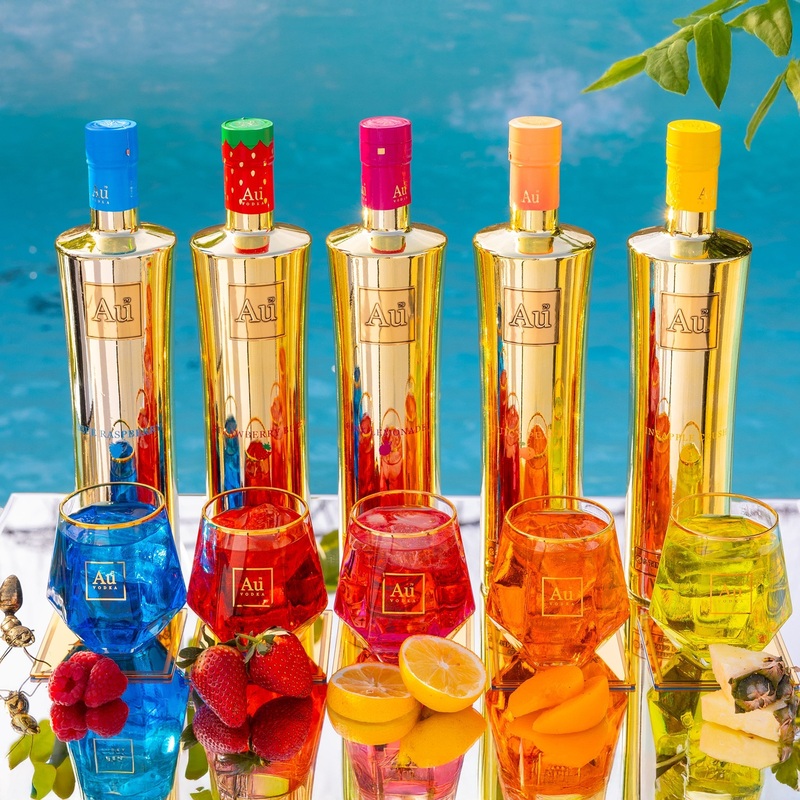 Au Vodka Juicy Peach 5 Bottle Bundle