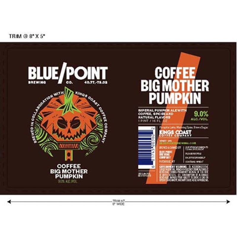 Blue Point Coffee Big Mother Pumpkin Ale 16OZ SINGLE CAN