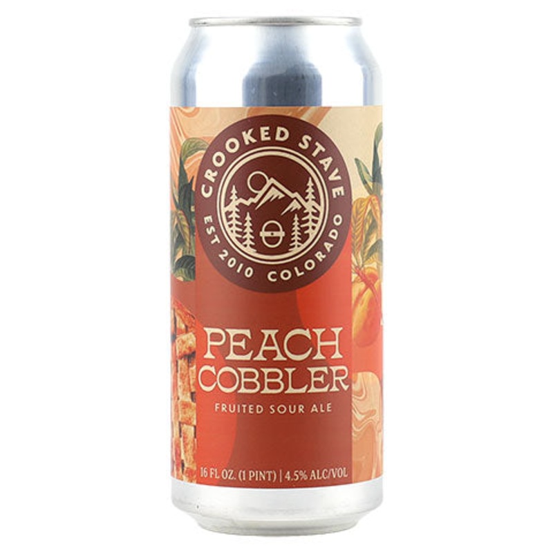 Crooked Stave Peach Cobbler Fruited Sour 16OZ SINGLE CAN