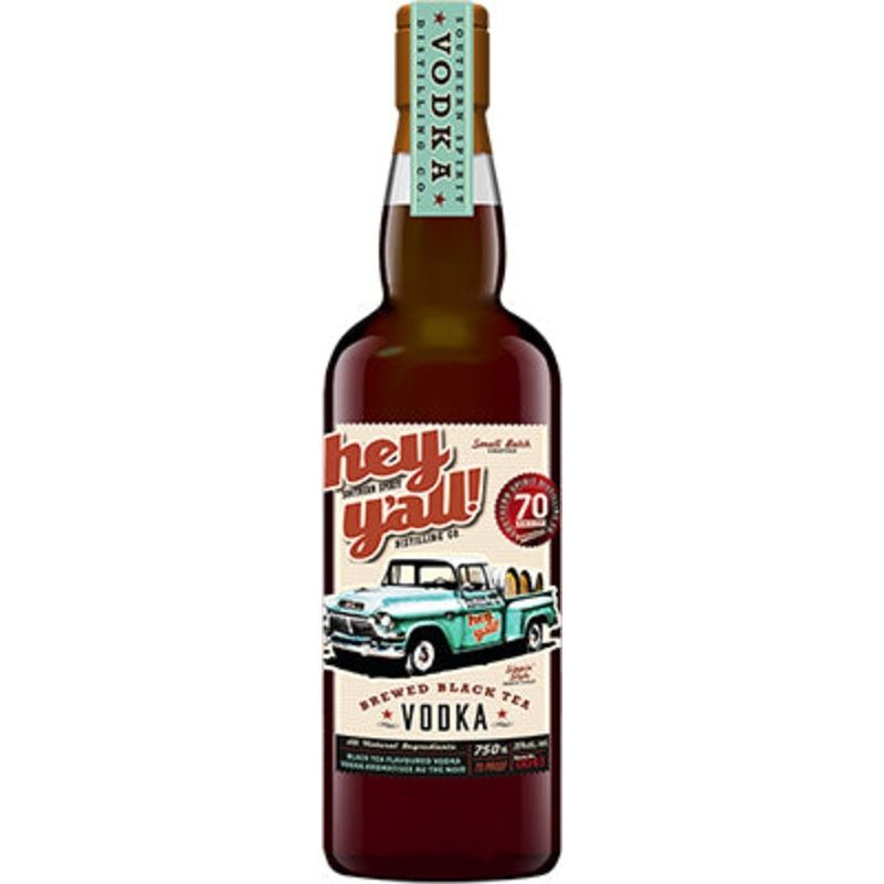 HEY Y’ALL BREWED BLACK TEA VODKA 750 ML