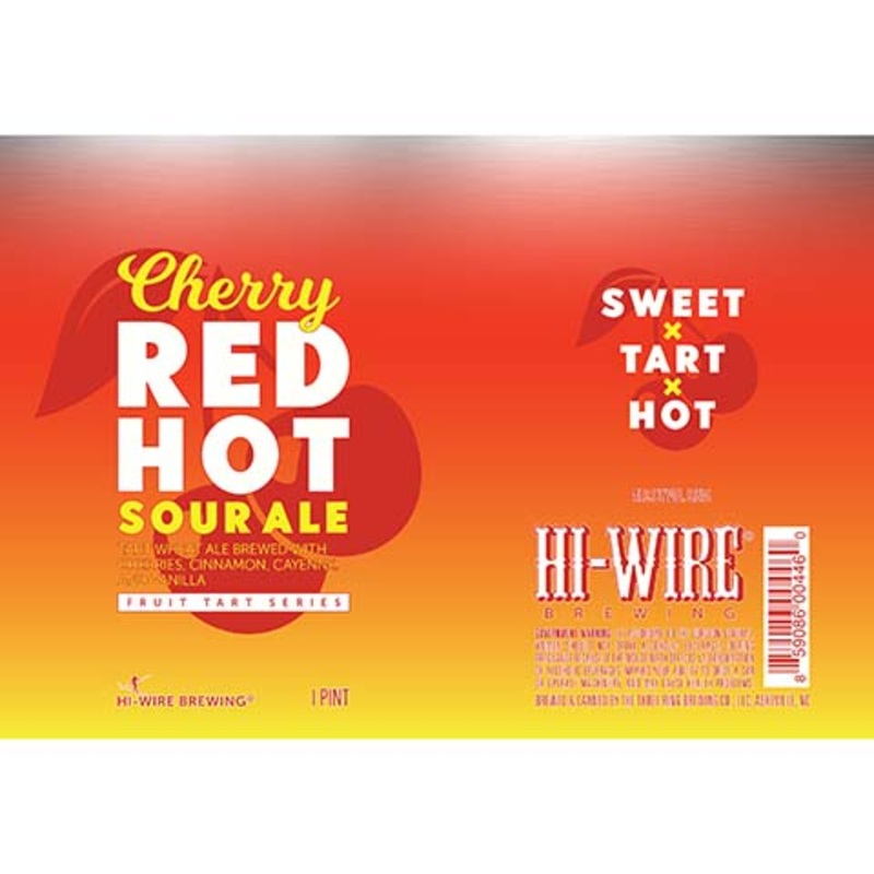 Hi-Wire Brewing Cherry Red Hot Sour Ale 16OZ SINGLE CAN
