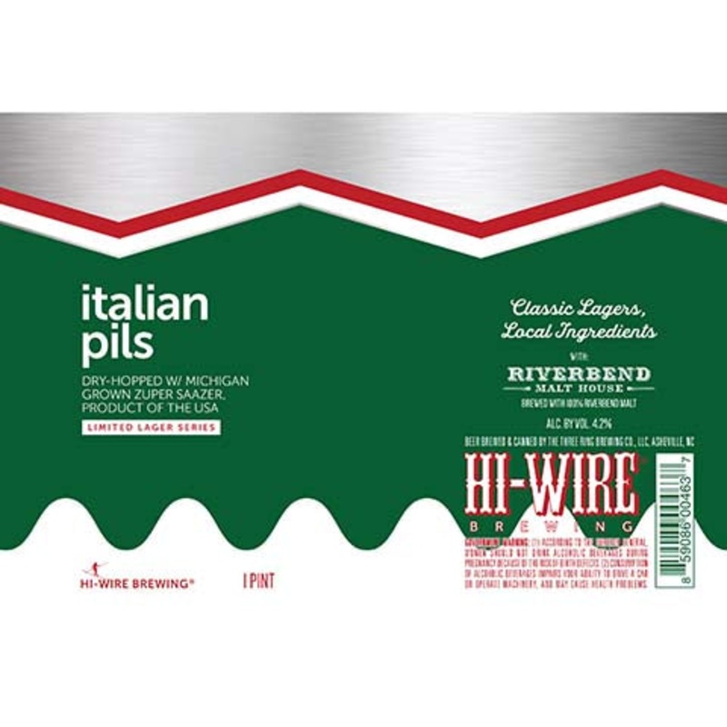 Hi-Wire Italian Pils 16OZ SINGLE CAN