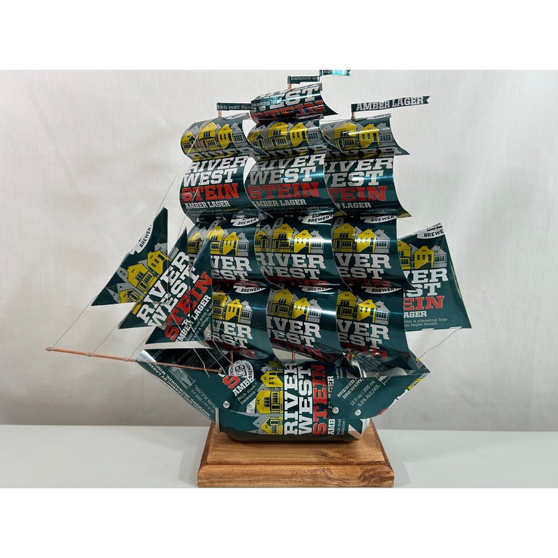 Lakefront Brewery River West Stein Beer Can Ship