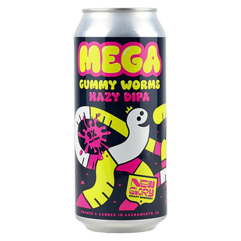 New Glory Mega Gummy Worms Hazy DIPA 16OZ SINGLE CAN