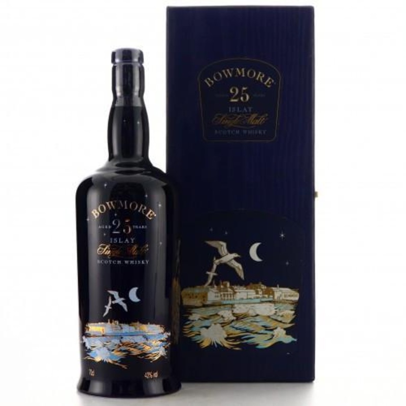 Scotch – Bowmore 25 yr “The Gulls” Blue Ceramic Bottle