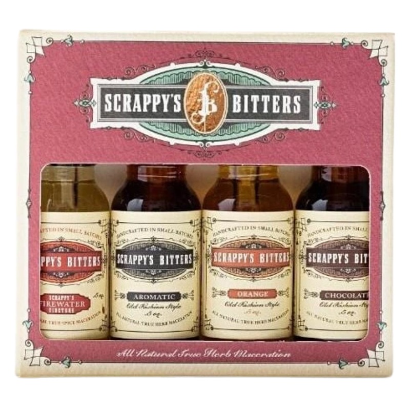 SCRAPPYS BITTERS THE ESSENTIALS GIFTBOX 15ML 4PK @ St. Albert [1003637] 60 ml