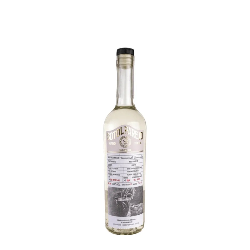 Sotol Parejo Bienvenido Fernandez Wild Wheeleri Sotol 49.40% Alc 750mL