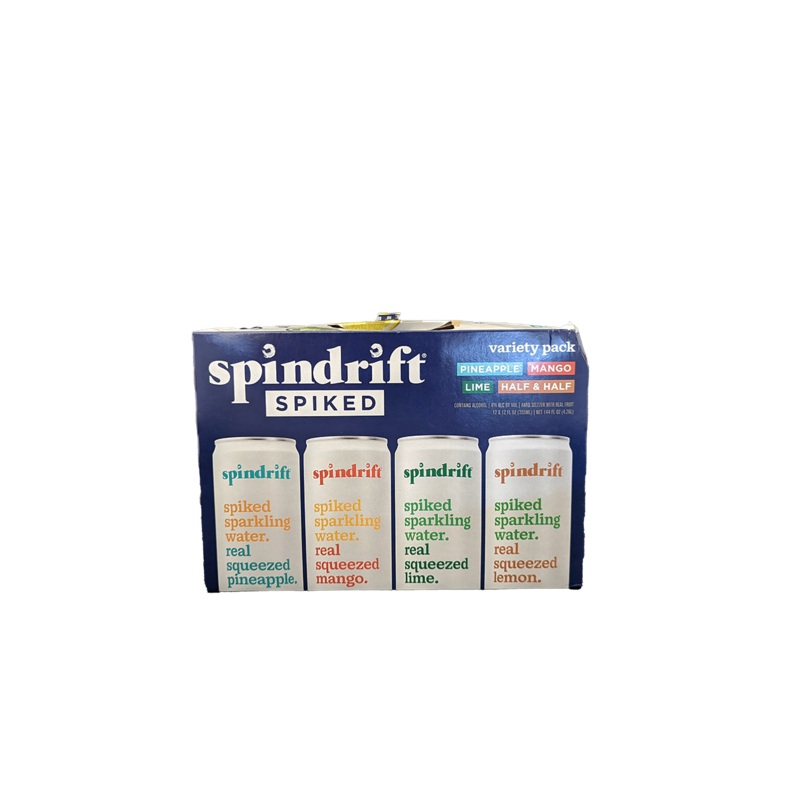 Spindrift Spiked Sparkling Water Variety 12 Pack Cans Staycation