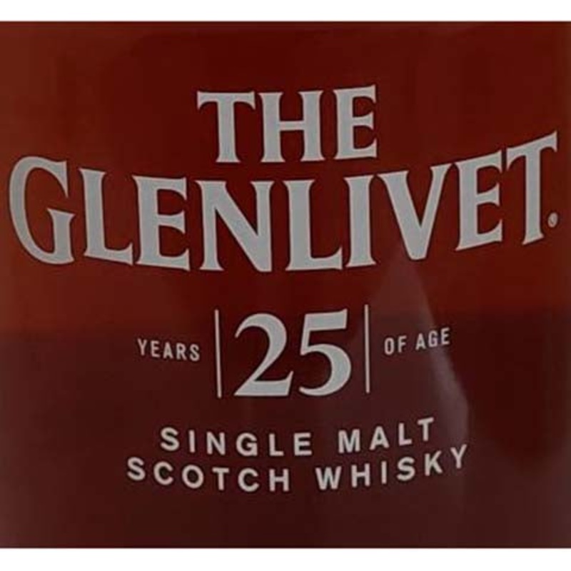 The Glenlivet 25-Year-Old Single Malt Scotch Whisky 750ML BTL