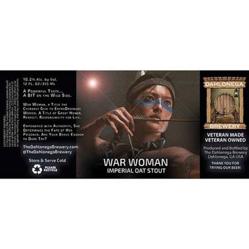 Dahlonega War Woman Imperial Oat Stout 12OZ SINGLE CAN