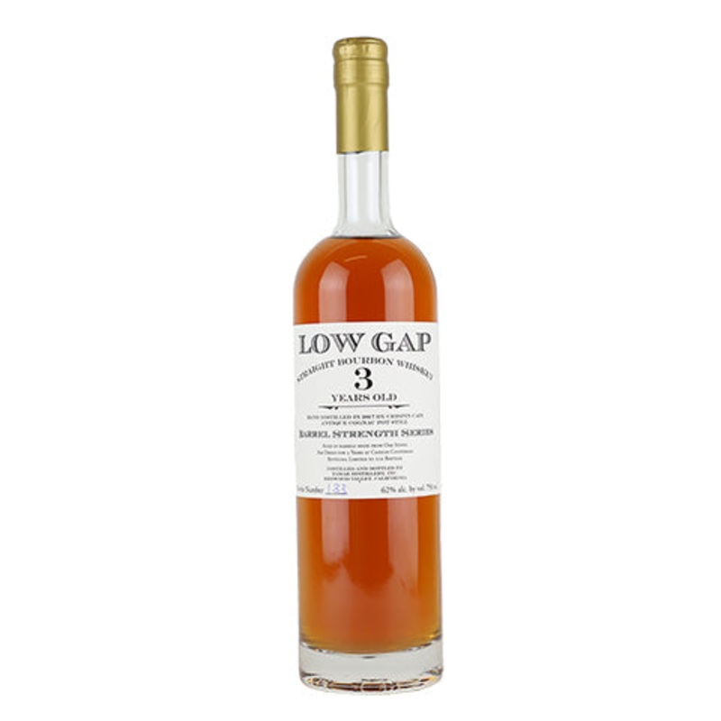 Low Gap 3 Years Old Barrel-Strength Bourbon Whiskey 750ML BTL