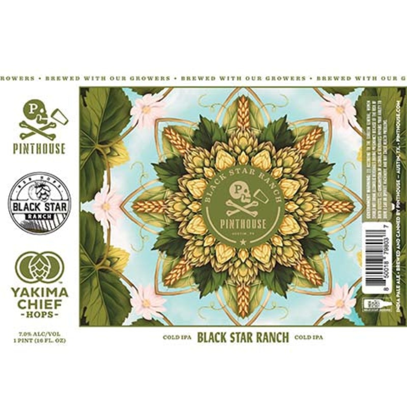 Pinthouse Black Star Ranch Cold IPA 16OZ SINGLE CAN