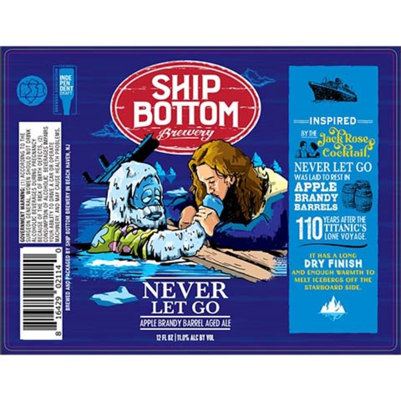 Ship Bottom Never Let Go Apple Brandy Barrel Aged Ale 12OZ SINGLE BTL