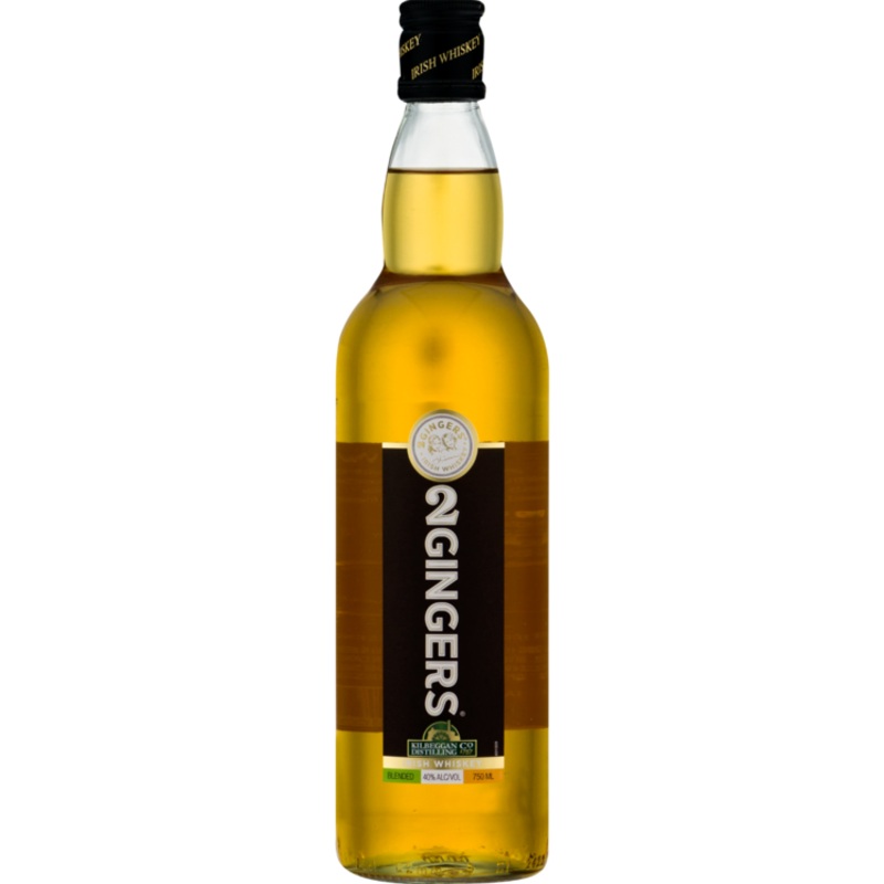 2 GINGERS BLENDED IRISH WHISKEY 80 750ML 750ML