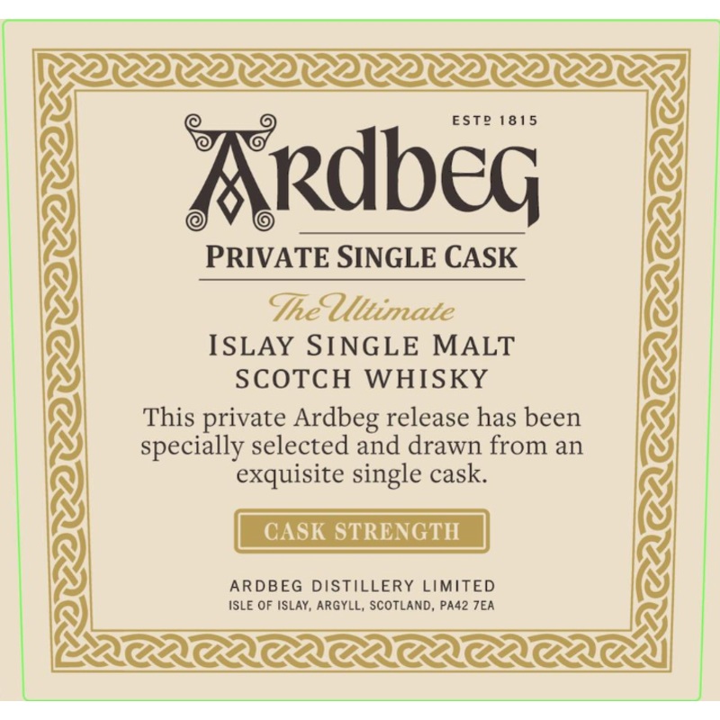 Ardbeg Private Single Cask Islay Scotch Whisky Cask Strength