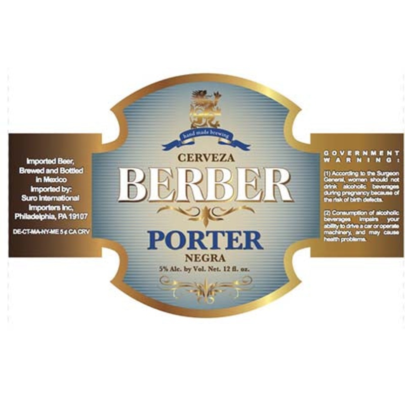 Berber Negra Porter 12OZ SINGLE BTL