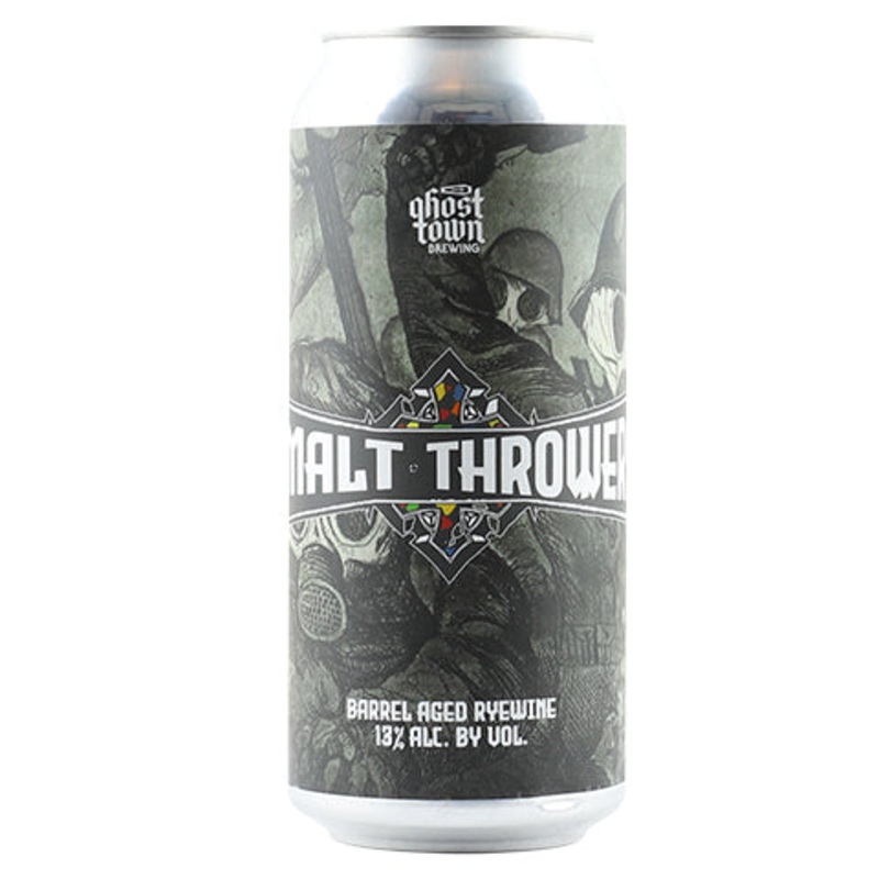 Ghost Town Malt Thrower Barrel Aged Ryewine 16OZ SINGLE CAN