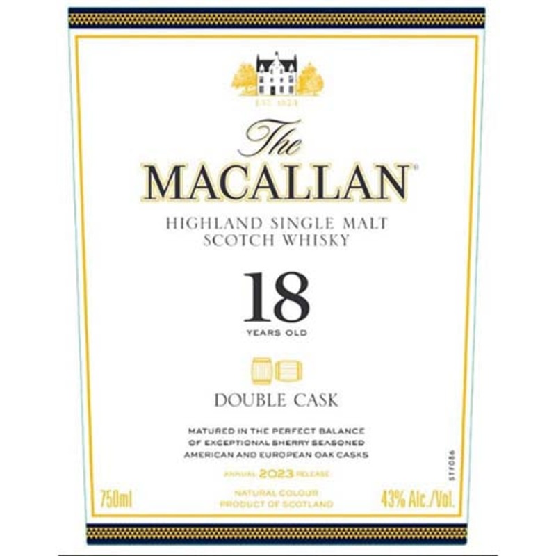 Macallan 8-Year-Old Double Cask Highland Single Malt Scotch Whisky 750ML BTL