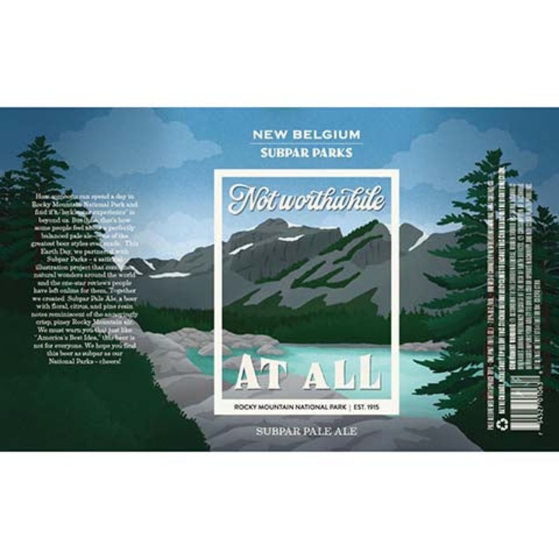 New Belgium Not Worthwhile At All Subpar Pale Ale 16OZ SINGLE CAN