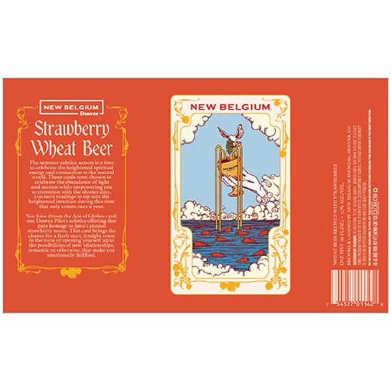 New Belgium Strawberry Wheat Beer 16OZ SINGLE CAN