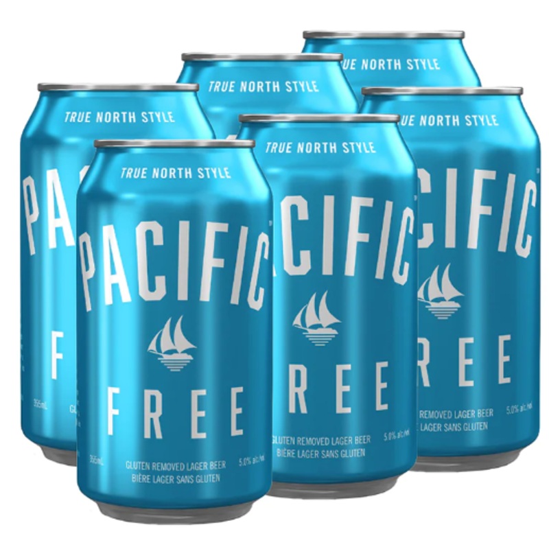 PACIFIC FREE GLUTEN REMOVED LAGER 355ML 6PK CAN @ Sage Hill [1047268] 2130 ml