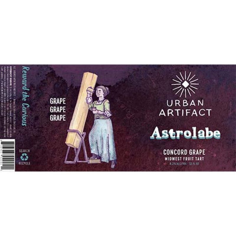 Urban Artifact Astrolabe Concord Grape Midwest Fruit Tart Ale 12OZ SINGLE CAN